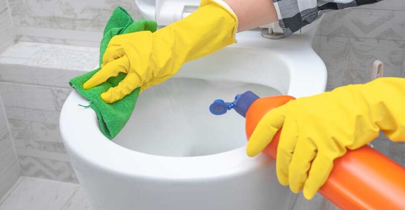 principais produtos para limpar banheiro